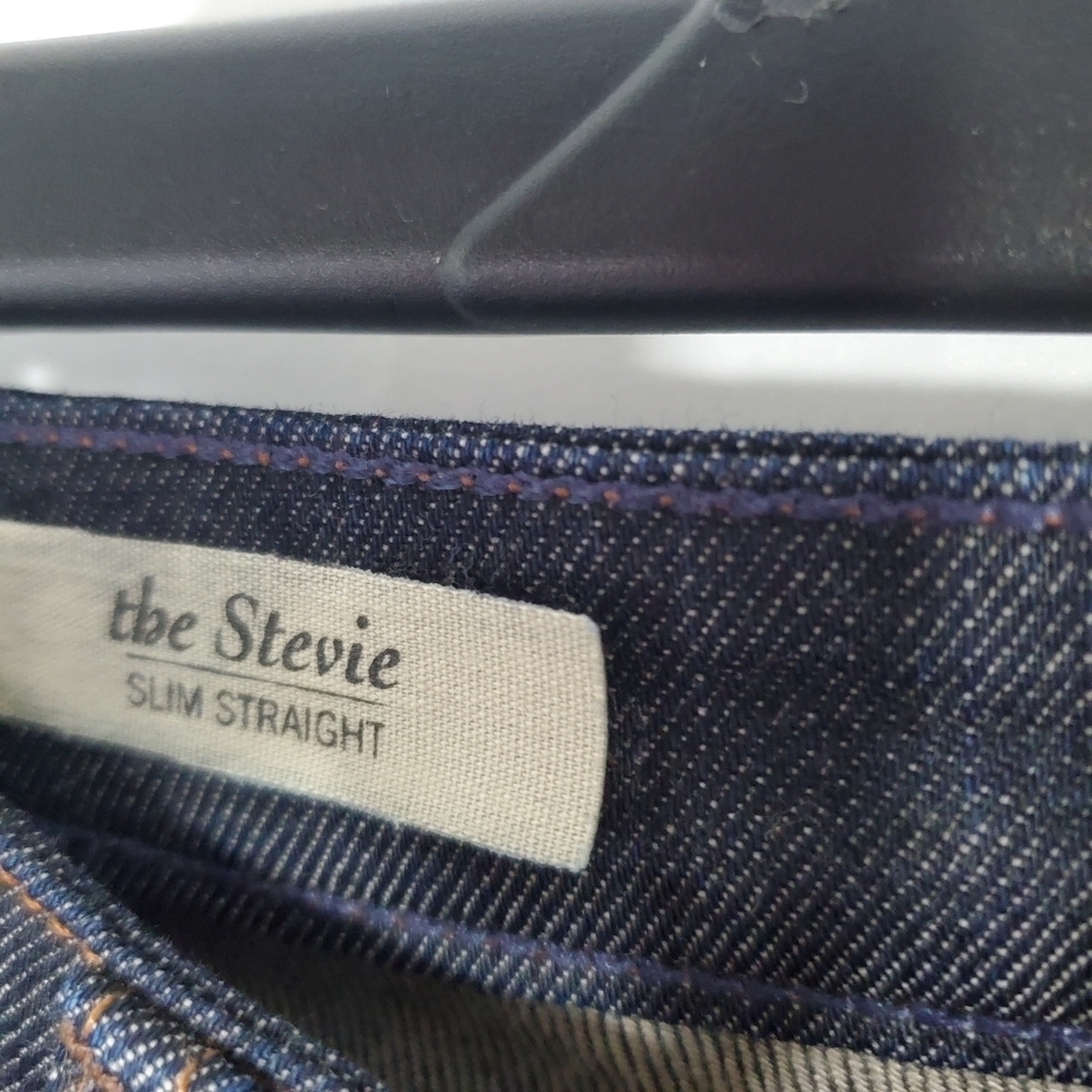 AG Adriano Goldshmied size 25R The Stevie Slim Straight Skinny Jeans Dark - Picture 3 of 8